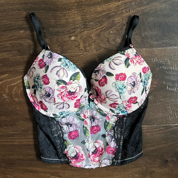 Victoria Secret Floral Corset - Picture 1 of 3